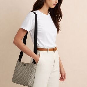 Gucci Brown and Beige Shoulder Bag